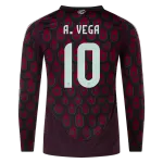 Alexis Vega Mexico 24/25 Long Sleeve Home Jersey