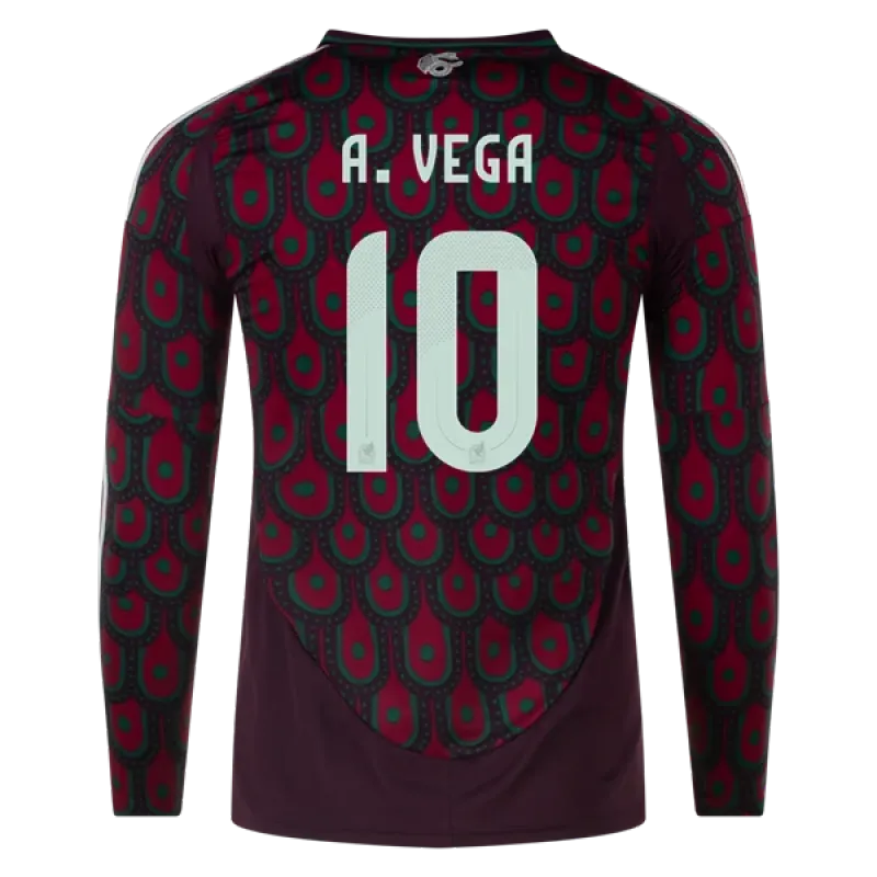 Alexis Vega Mexico 24/25 Long Sleeve Home Jersey