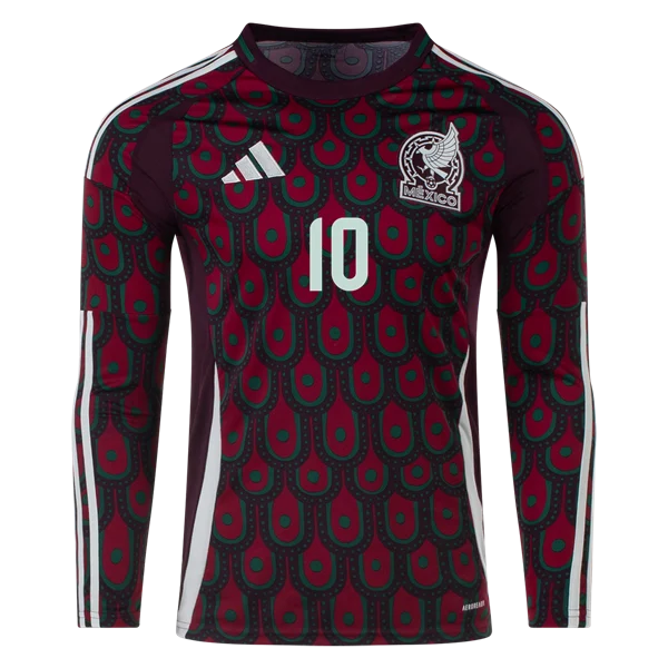 Alexis Vega Mexico 24/25 Long Sleeve Home Jersey