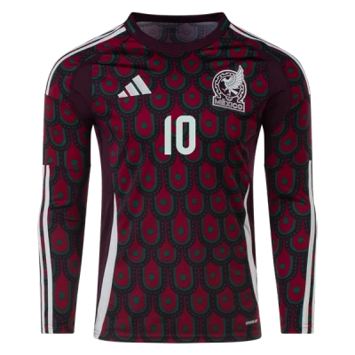 Alexis Vega Mexico 24/25 Long Sleeve Home Jersey 02