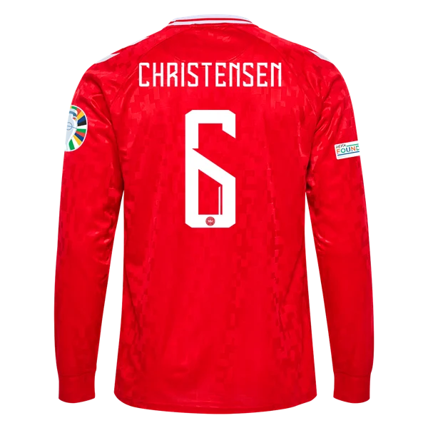 Andreas Christensen Denmark 24/25 Long Sleeve Home Jersey