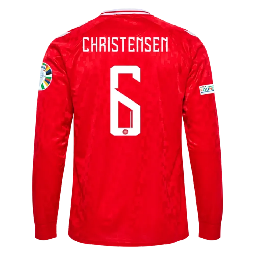 Andreas Christensen Denmark 24/25 Long Sleeve Home Jersey