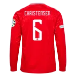 Andreas Christensen Denmark 24/25 Long Sleeve Home Jersey