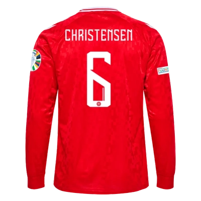 Andreas Christensen Denmark 24/25 Long Sleeve Home Jersey 01