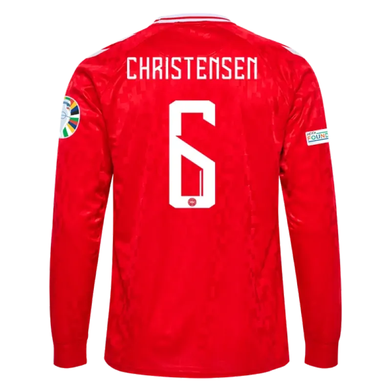 Andreas Christensen Denmark 24/25 Long Sleeve Home Jersey