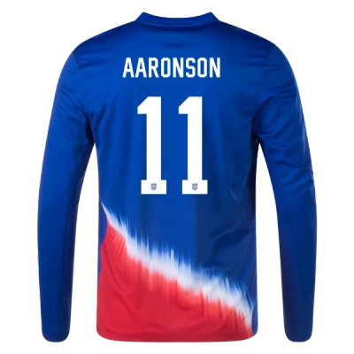 Brenden Aaronson USMNT 24/25 Long Sleeve Away Jersey 01
