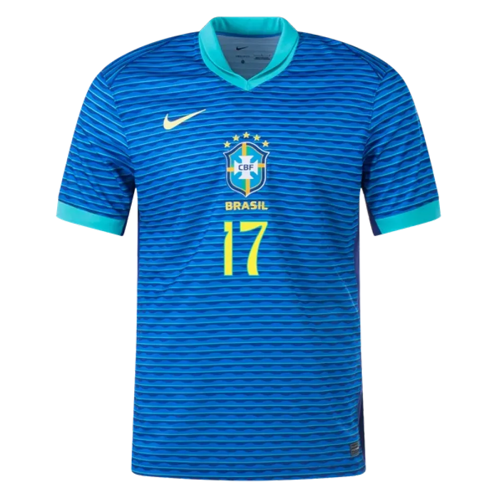 Bruno Guimarães Brazil 24/25 Away Jersey