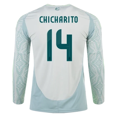 Chicharito Mexico 24/25 Long Sleeve Away Jersey 01