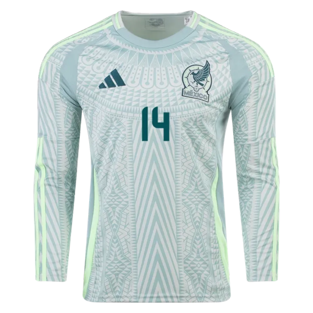 Chicharito Mexico 24/25 Long Sleeve Away Jersey