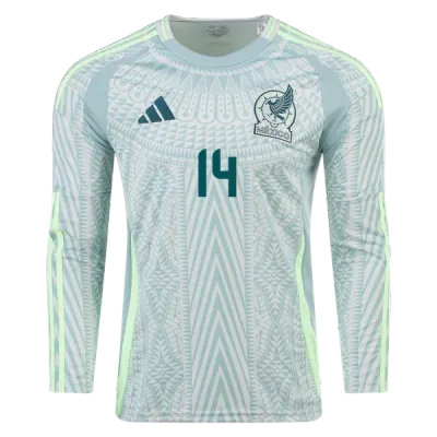 Chicharito Mexico 24/25 Long Sleeve Away Jersey 02