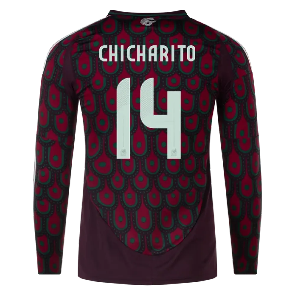 Chicharito Mexico 24/25 Long Sleeve Home Jersey