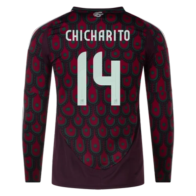 Chicharito Mexico 24/25 Long Sleeve Home Jersey 01