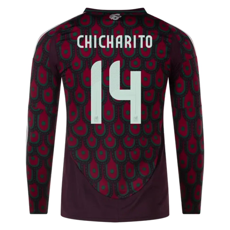 Chicharito Mexico 24/25 Long Sleeve Home Jersey