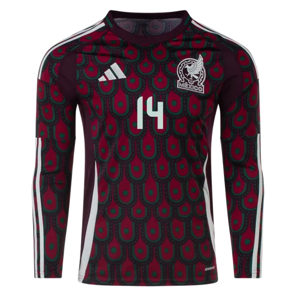 Chicharito Mexico 24/25 Long Sleeve Home Jersey
