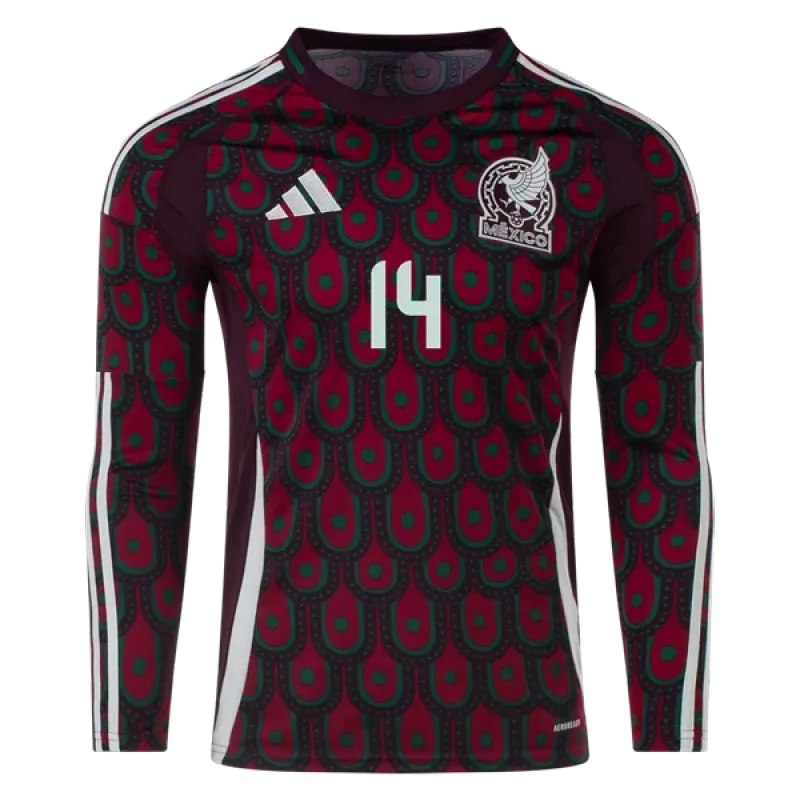 Chicharito Mexico 24/25 Long Sleeve Home Jersey