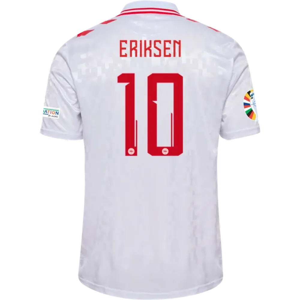 Christian Eriksen Denmark 24/25 Away Jersey