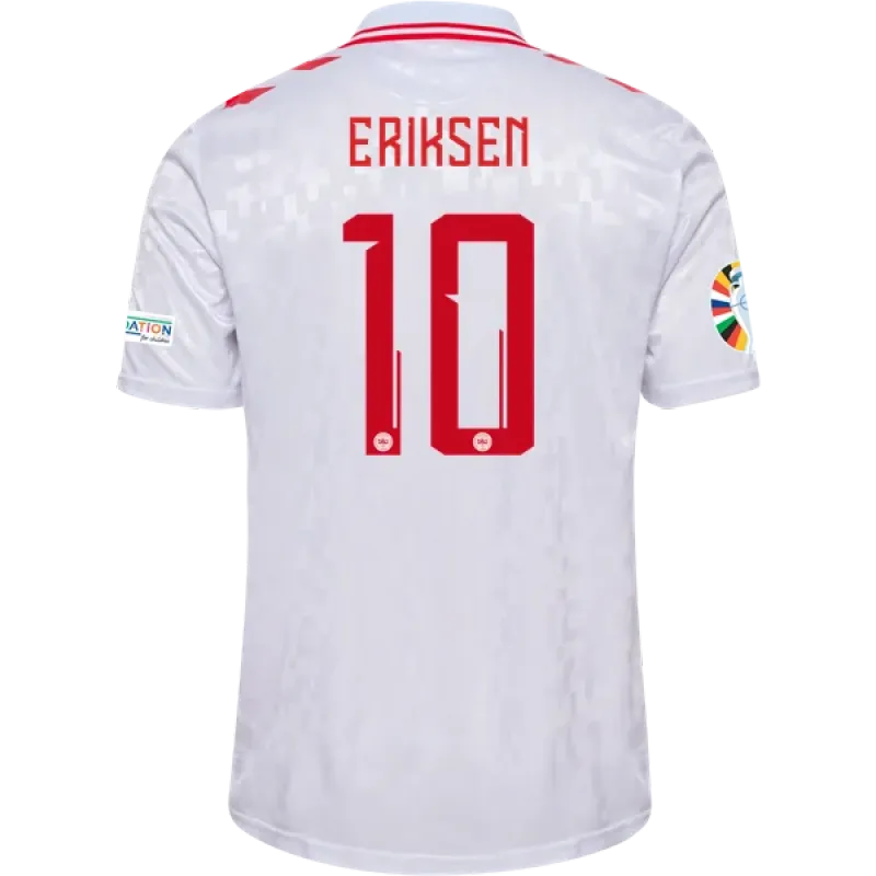 Christian Eriksen Denmark 24/25 Away Jersey