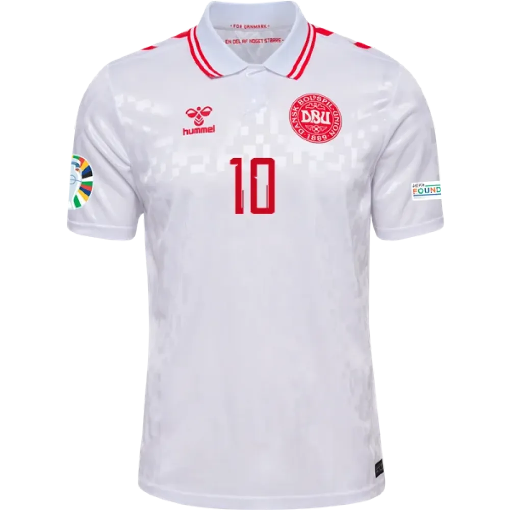 Christian Eriksen Denmark 24/25 Away Jersey