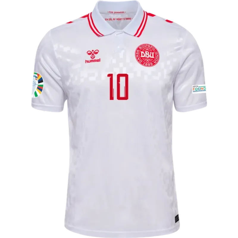 Christian Eriksen Denmark 24/25 Away Jersey