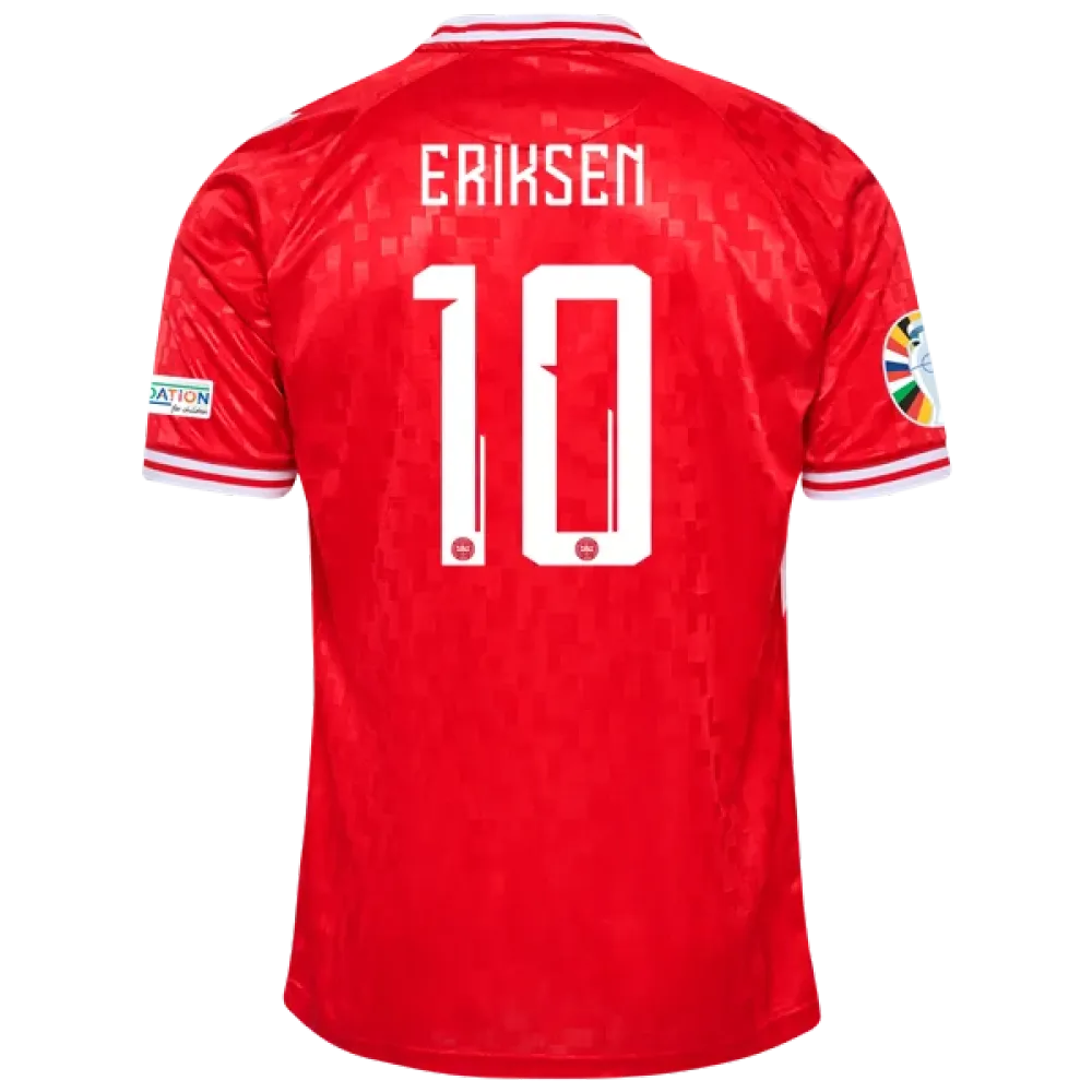 Christian Eriksen Denmark 24/25 Home Jersey