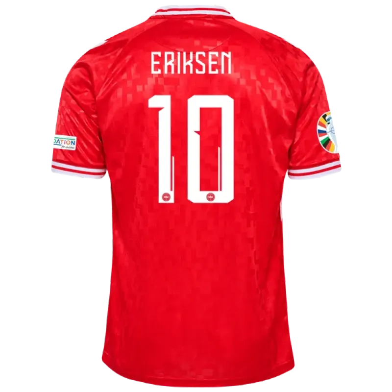 Christian Eriksen Denmark 24/25 Home Jersey