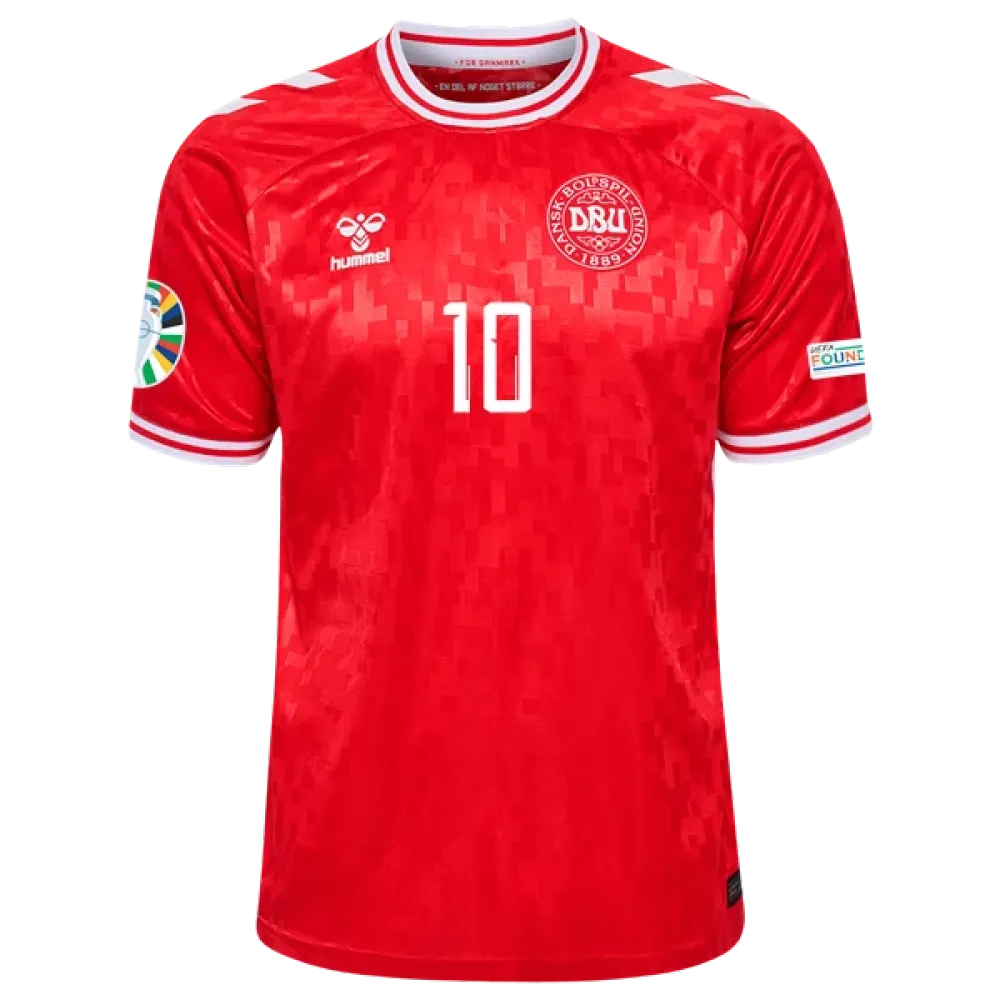 Christian Eriksen Denmark 24/25 Home Jersey