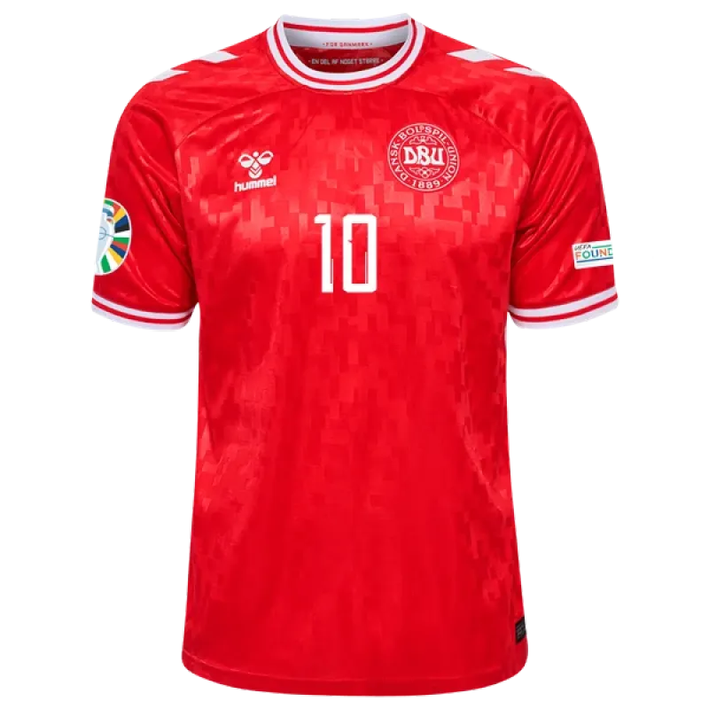 Christian Eriksen Denmark 24/25 Home Jersey
