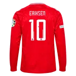 Christian Eriksen Denmark 24/25 Long Sleeve Home Jersey