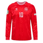 Christian Eriksen Denmark 24/25 Long Sleeve Home Jersey