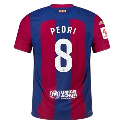 La Liga Men's Pedri Barcelona Home Jersey 23/24 01