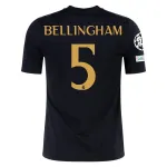 La Liga Men's Replica Bellingham Real Madrid Lifestyler Third Jersey 23/24 - UCL