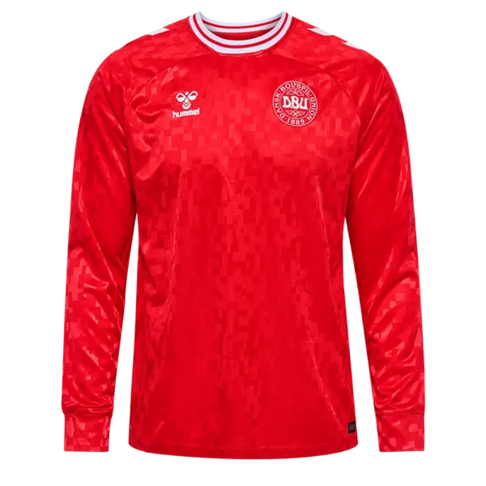 Denmark 24/25 Long Sleeve Home Jersey