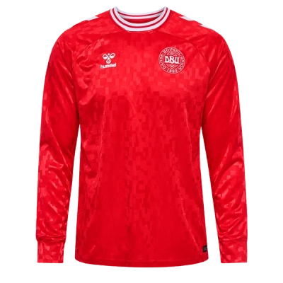 Denmark 24/25 Long Sleeve Home Jersey 01