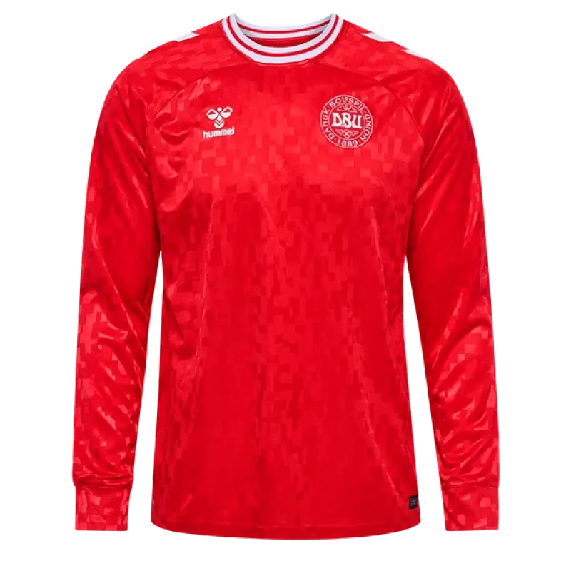 Denmark 24/25 Long Sleeve Home Jersey