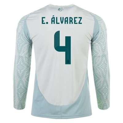 Edson Álvarez Mexico 24/25 Long Sleeve Away Jersey 01