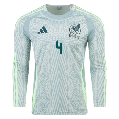Edson Álvarez Mexico 24/25 Long Sleeve Away Jersey 02