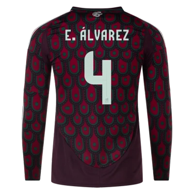 Edson Álvarez Mexico 24/25 Long Sleeve Home Jersey 01