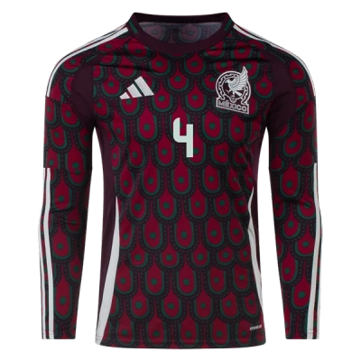 Edson Álvarez Mexico 24/25 Long Sleeve Home Jersey 02