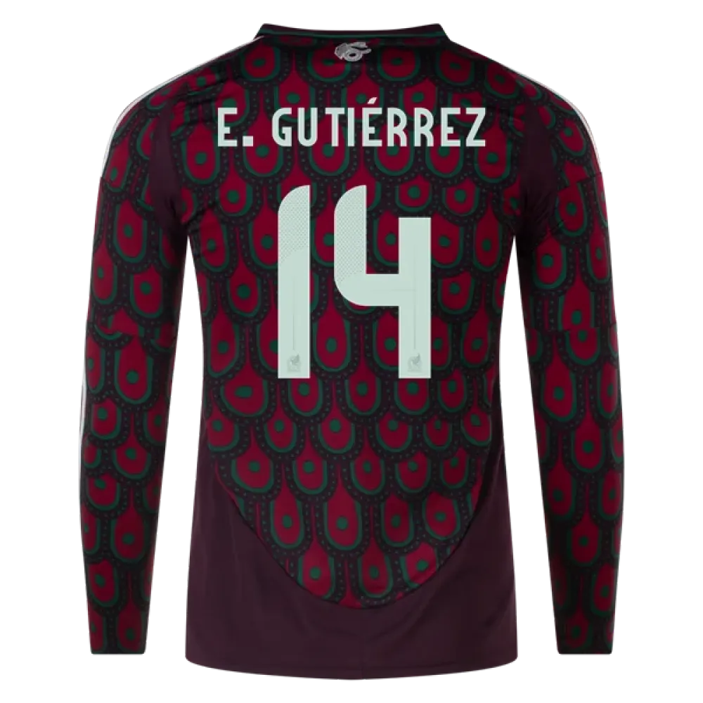 Erick Gutiérrez Mexico 24/25 Long Sleeve Home Jersey