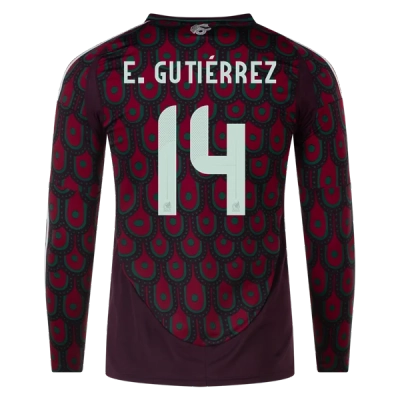 Erick Gutiérrez Mexico 24/25 Long Sleeve Home Jersey 01