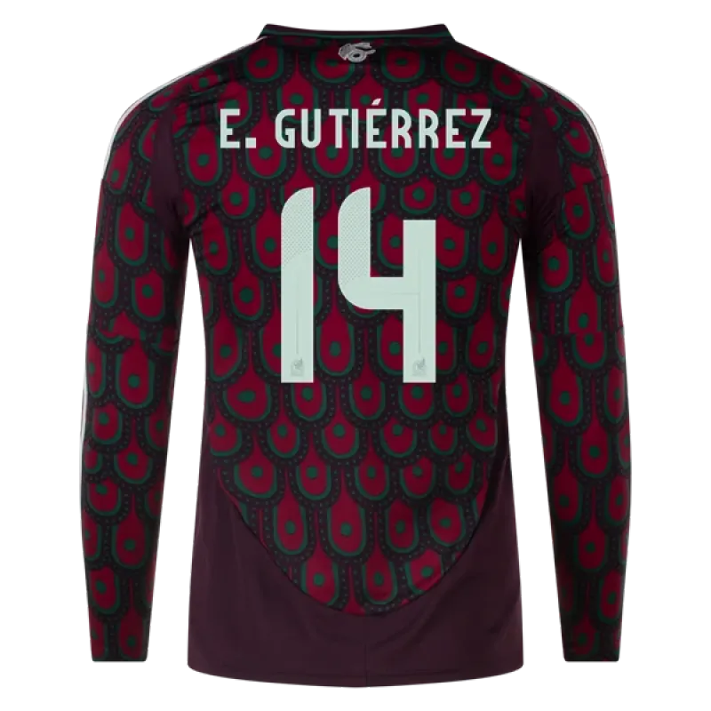 Erick Gutiérrez Mexico 24/25 Long Sleeve Home Jersey