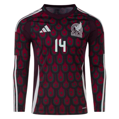 Erick Gutiérrez Mexico 24/25 Long Sleeve Home Jersey 02