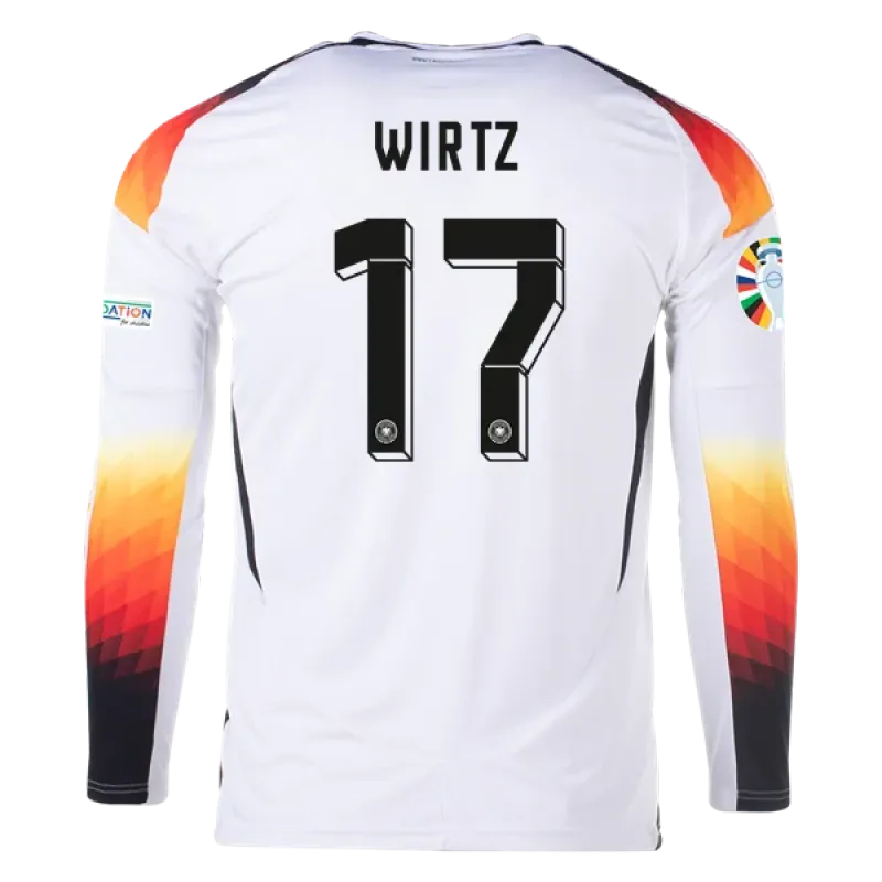 Florian Wirtz Germany 24/25 Long Sleeve Home Jersey