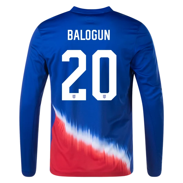 Folarin Balogun USMNT 24/25 Long Sleeve Away Jersey