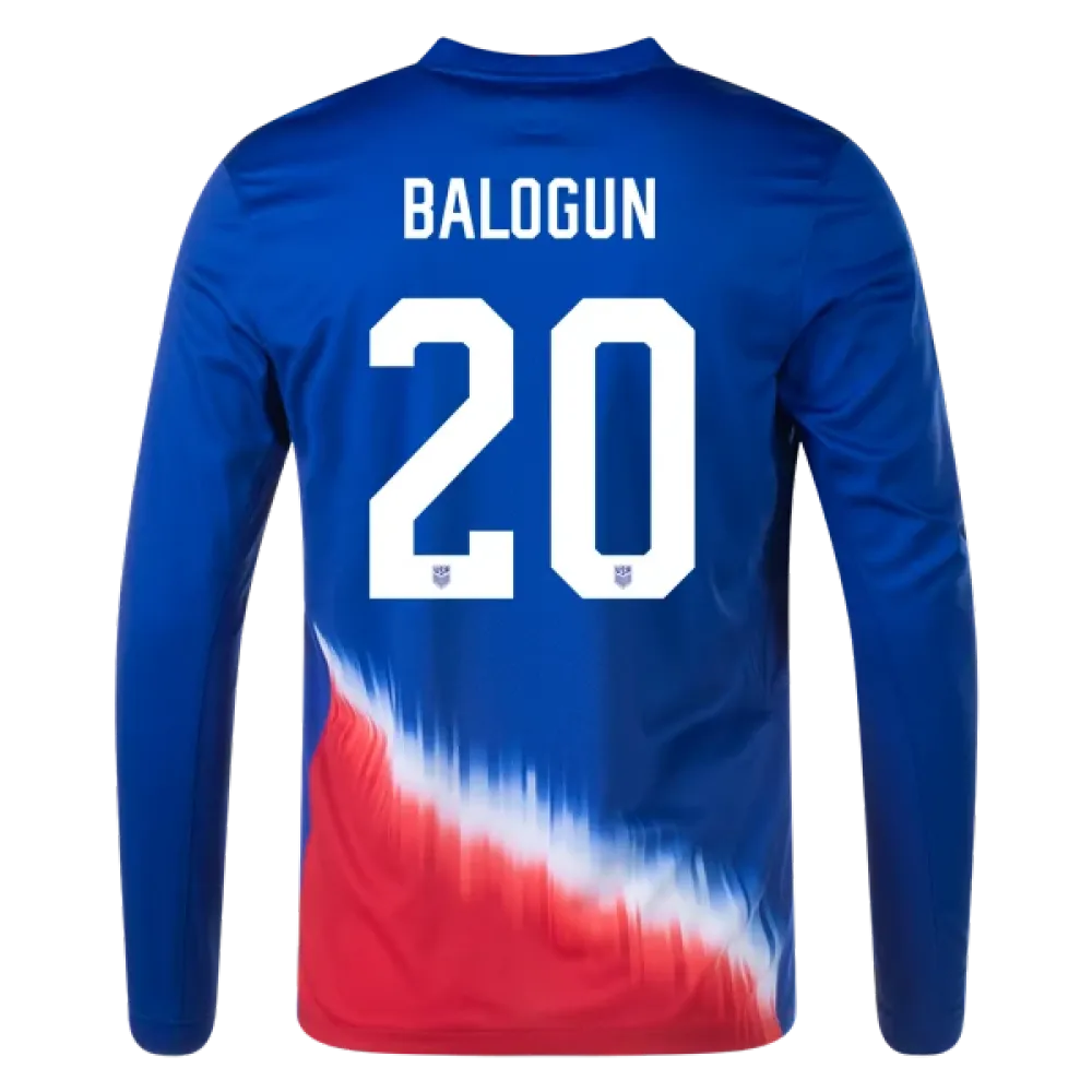 Folarin Balogun USMNT 24/25 Long Sleeve Away Jersey