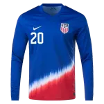 Folarin Balogun USMNT 24/25 Long Sleeve Away Jersey