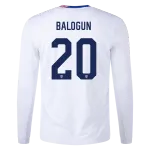 Folarin Balogun USMNT 24/25 Long Sleeve Home Jersey