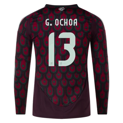 Guillermo Ochoa Mexico 24/25 Long Sleeve Home Jersey 01