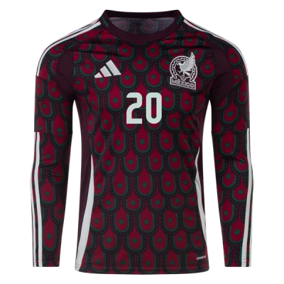 Henry Martín Mexico 24/25 Long Sleeve Home Jersey 02
