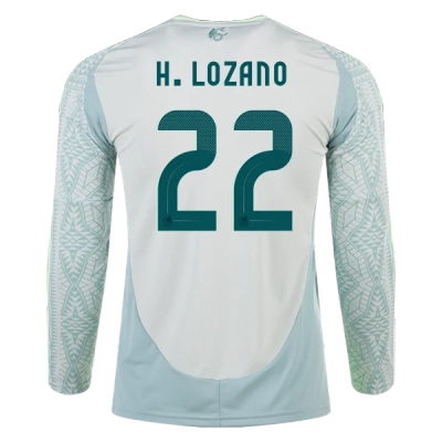 Hirving Lozano Mexico 24/25 Long Sleeve Away Jersey 01